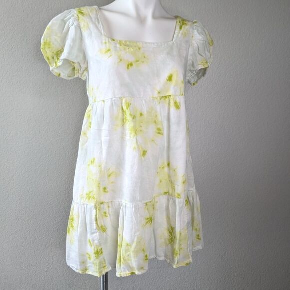 Abound Puff Sleeve Tiered Mini Dress size S - Picture 1 of 8